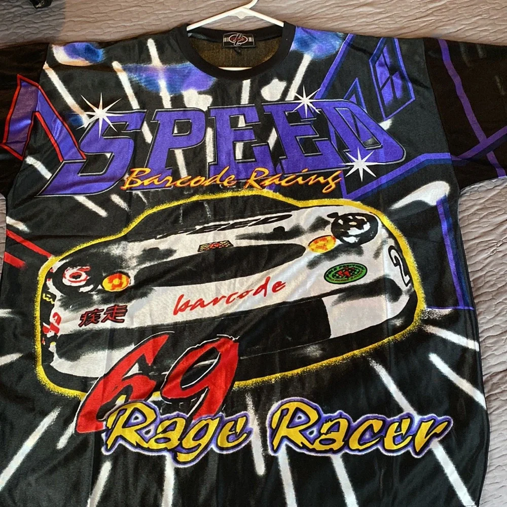 Barcode Speed Racing 69 Road Rage Racer Shirt - Picture 1 of 13